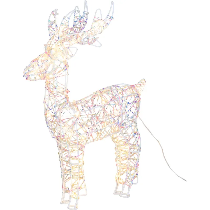 Dekorácia MagicHome Vianoce, Jeleň, 120xLED teplá biela, IP20, 30,5x10x46 cm