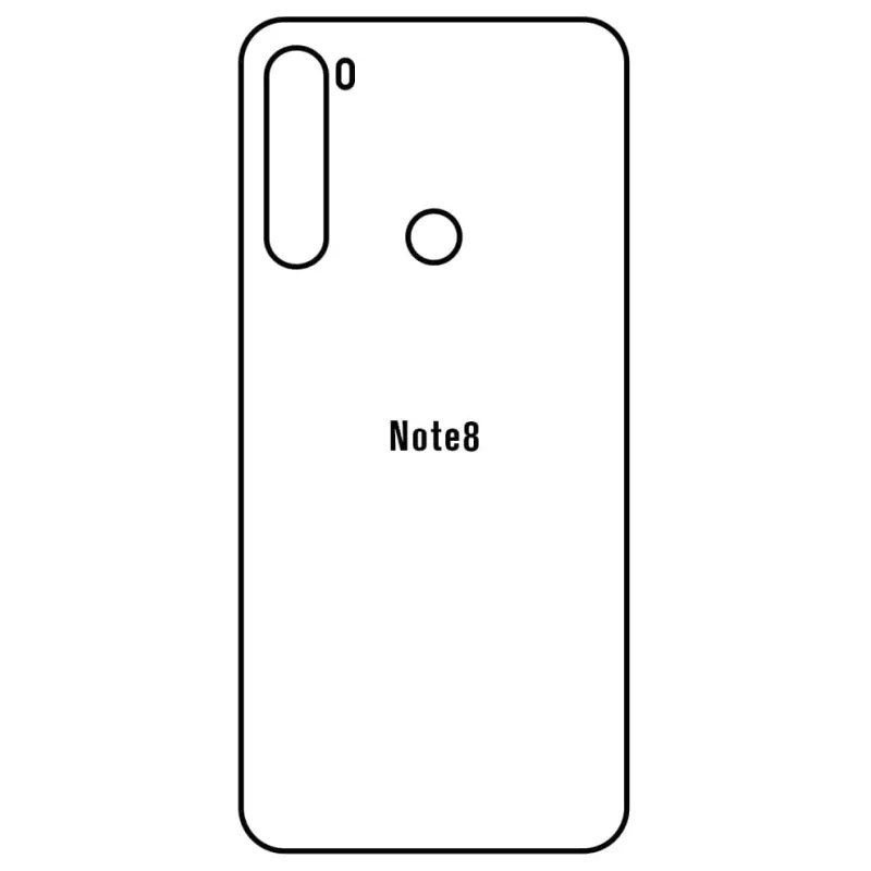 Sunshine Xiaomi Redmi Note 8 Zadná Hydrogél ochranná fólia Strih: Zadná časť 2, Typ fólie: Číra