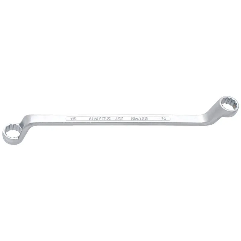Kluc UNIOR 180/1 25x28, očkový, vyhnutý 75 st. Cr-V