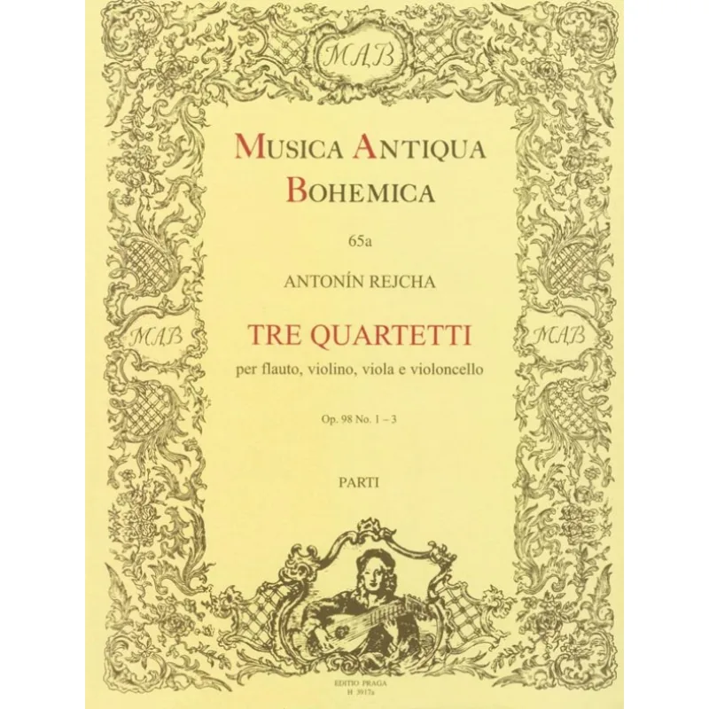 Bärenreiter Tre quartetti op. 98, č. 1-3 (g moll, C dur, G dur)
