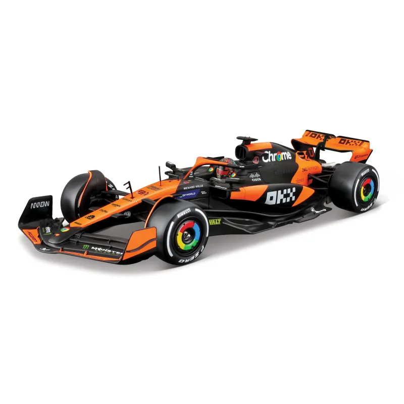 Bburago - RACE Formula F1 v dekoratívnom boxe, McLaren Team MCL38 (2024), 81# Oscar Piastri, 1:24