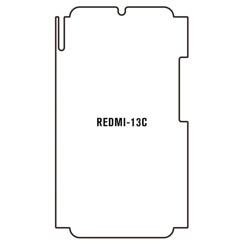 Sunshine Xiaomi Redmi 13C 5G Predná Hydrogél ochranná fólia Strih: Predná časť a rám, Typ fólie: Anti-Spy (Privacy)