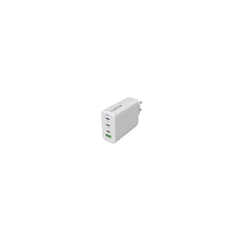 Canyon OnCharge 140ACC, vysokorýchlostná univerzálna nabíjačka do steny, 3xUSB-C 140W/100W/65W, 1xUSB-A 60W, biela (CNS-CUW140ACC)