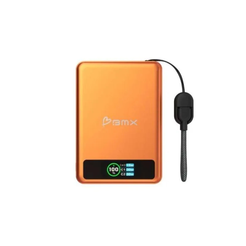 BMX SolidSafe™ 10K Solid-State Magnetic Power Bank, Orange (BMX-B939-10-OR)