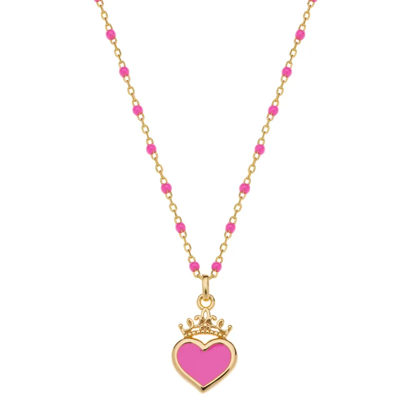 Detský náhrdelník Disney Princezná strieborná pozlátená NS00057YL-157.CS
