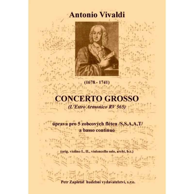 NotaNota Concerto grosso (L Estro Armonico RV 565) - úprava