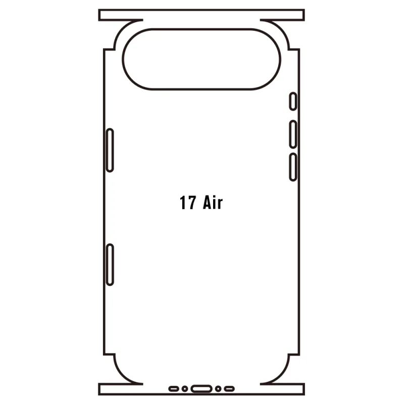 Sunshine iPhone 17 Air Zadná Hydrogél ochranná fólia Strih: Zadná časť a rám 1, Typ fólie: Číra