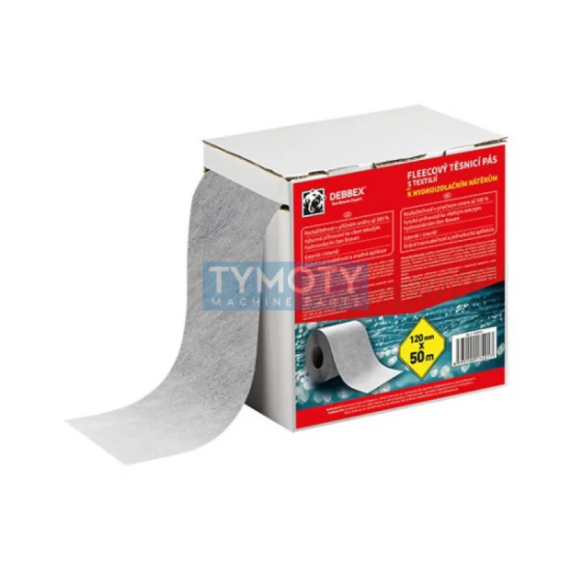 Debbex Fleecový flexi tesniaci izolačný pás 120 mm x 50 m