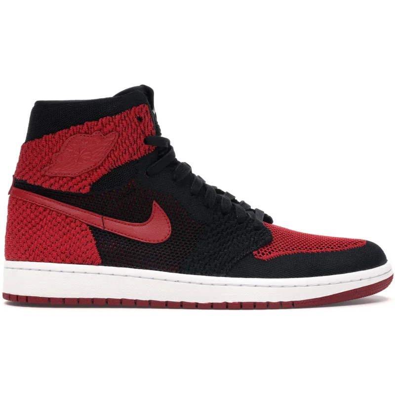 Air Jordan 1 Retro High Flyknit Bred - 44.5