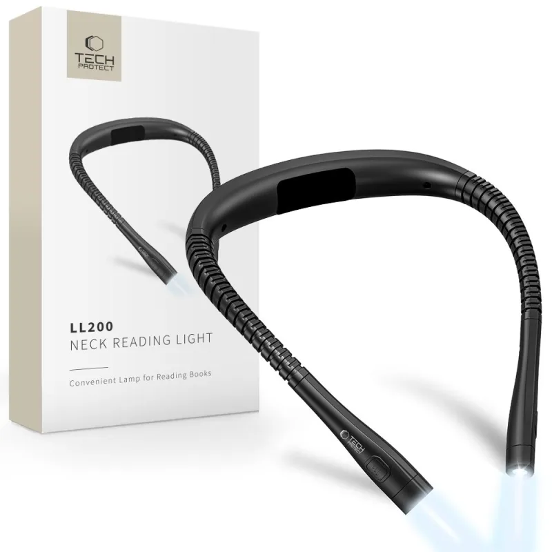 Bezdrôtová lampa na zadné čítanie Tech-Protect LL200 – čierna