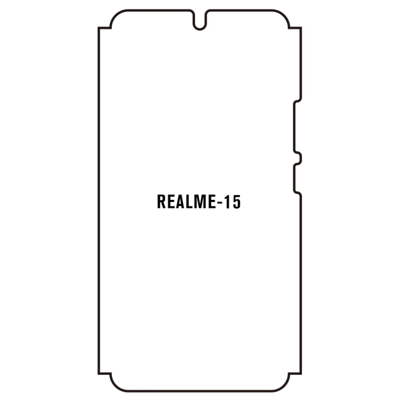 Sunshine Realme 15 5G Predná Hydrogél ochranná fólia Strih: Predná časť a rám, Typ fólie: Anti-Spy (Privacy)