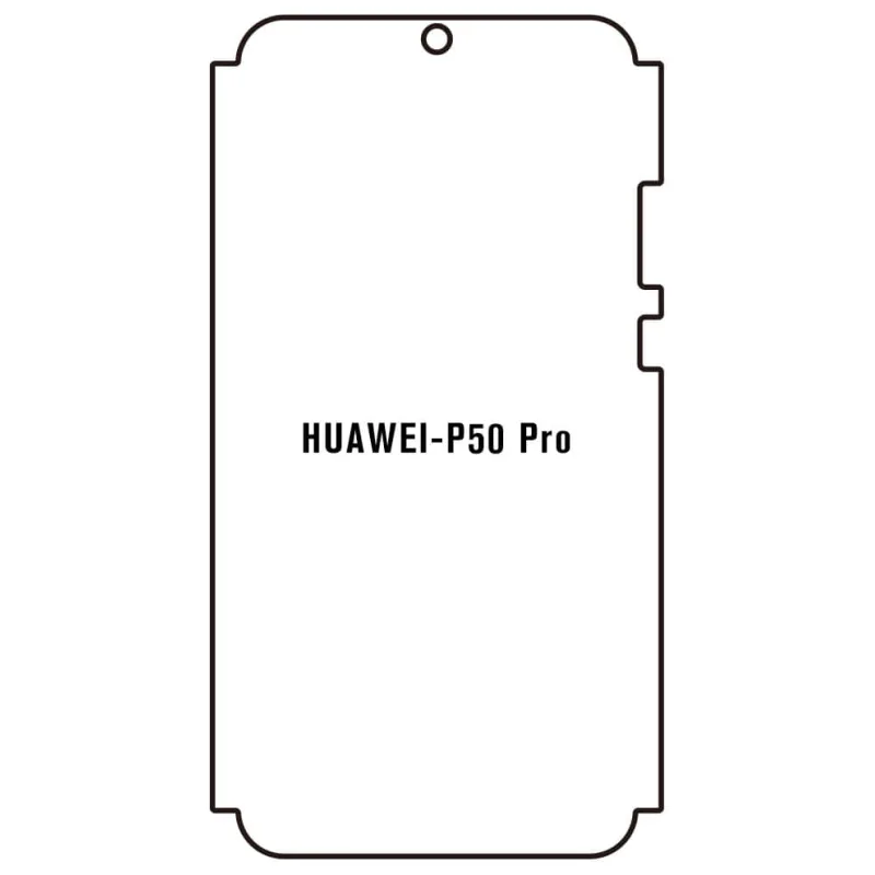 Sunshine Huawei P50 Pro 4G Predná Hydrogél ochranná fólia Strih: Predná časť a rám, Typ fólie: Anti-Spy (Privacy)