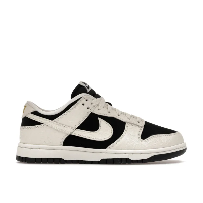 Nike Dunk Low Embossed Black Sail (Women's) - 40