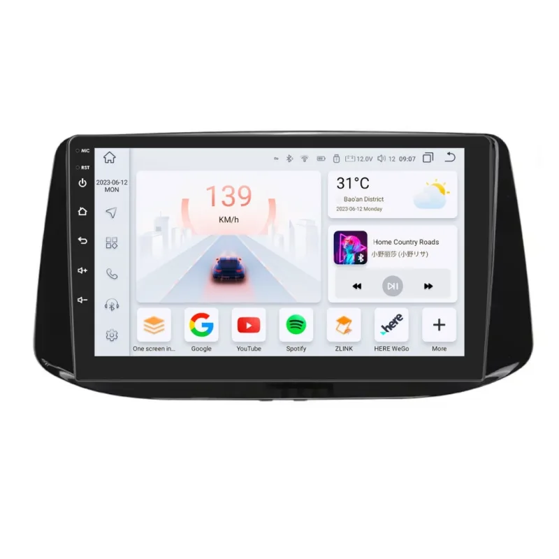 HIZPO KXI309004 Autorádio 9" Android pro Hyundai i30 III Varianta: Napájecí kabel typu B, Model: S9006 (6+64GB) CHRKXI309004B_S6