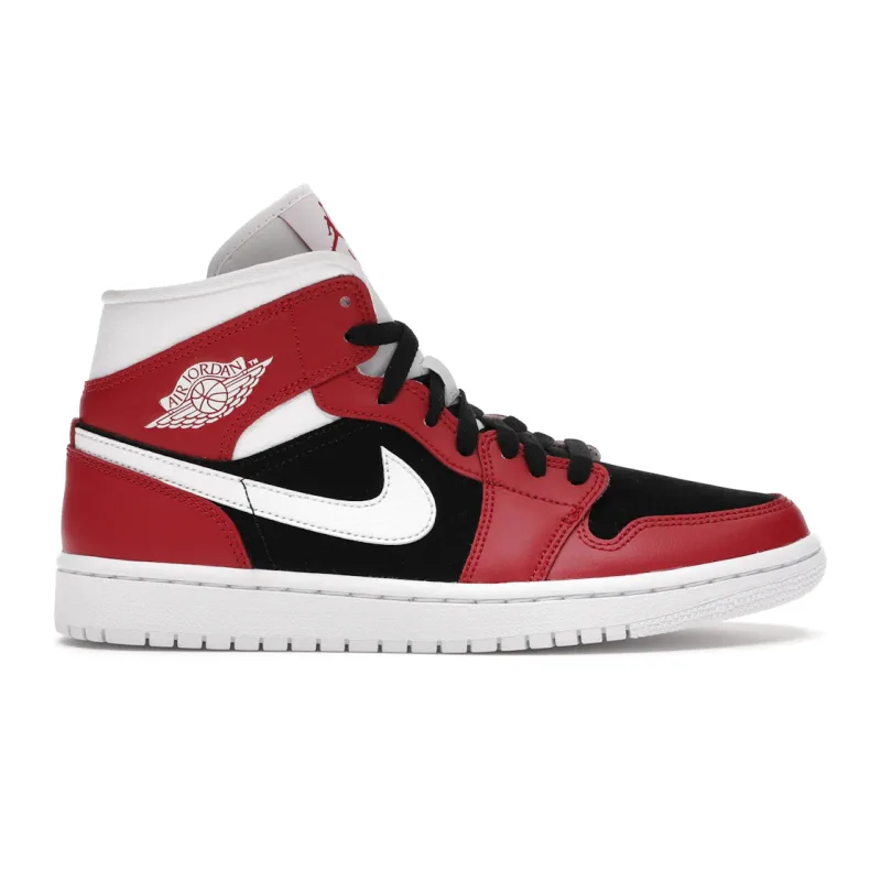 Jordan 1 Mid Gym Red Black (Women's) - 37.5