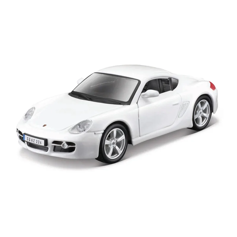 Bburago - Autá HOBBY, Porsche Cayman S, biela, 1:32