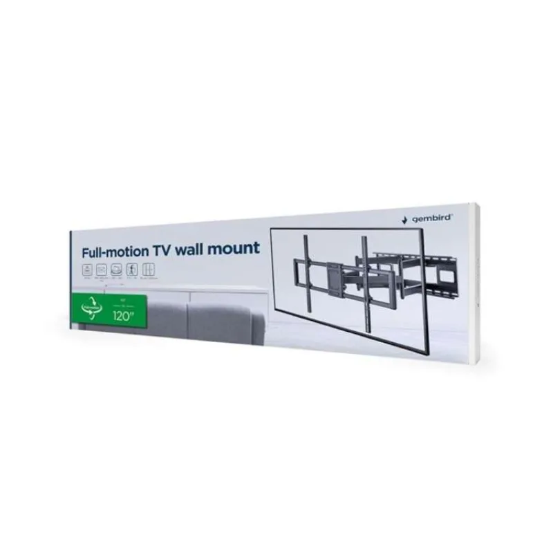 GEMBIRD Držák TV WM-120ST-01, 60"-120" (120kg), plně pohyblivý (WM-120ST-01)