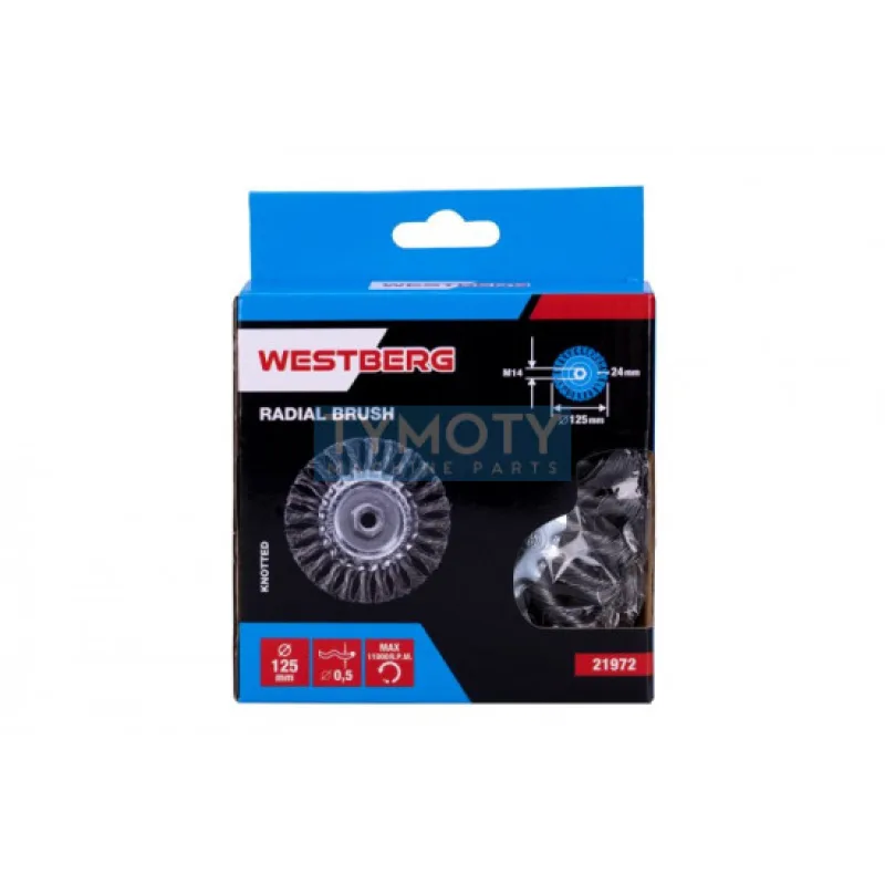 Kefa rotačné radiálne vrkoče WESTBERG 125mm M14