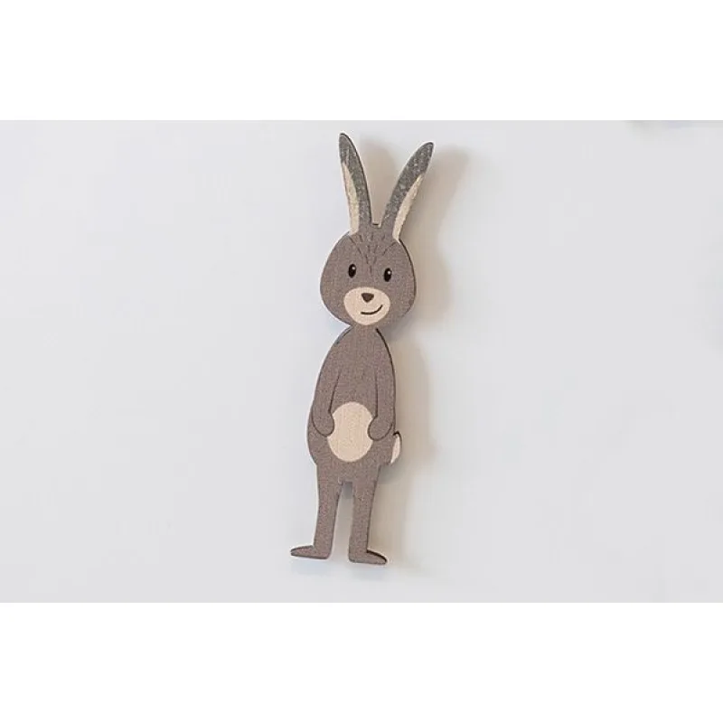 BeWooden Drevená magnetka zajačik Karlíček