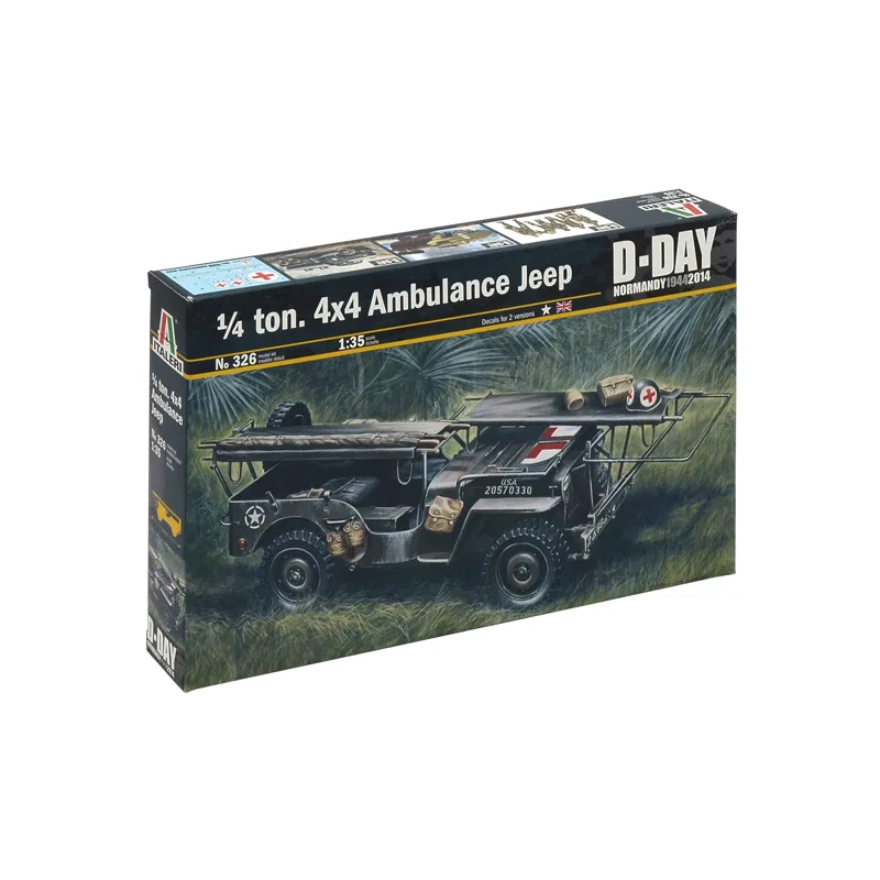 Italeri Model Kit military 0326 - 1/4 TON. 4x4 AMBULANCIA JEEP (1:35)