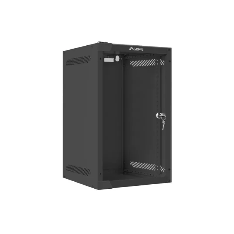 LANBERG RACKOVÁ SKŘÍŇ 10" PRO MONTÁŽ NA STĚNU 9U/280X310 (FLAT PACK) S PROSKLENÝMI DVEŘMI ČERNÁ WF10-2309-10B