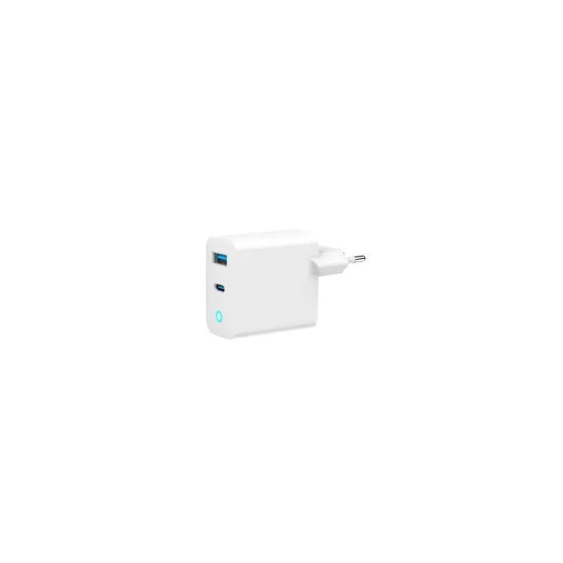 GEMBIRD 2-portová 30W GaN USB rychlonabíječka, LED, bílá (TA-UC-PDQC30L-W-01)
