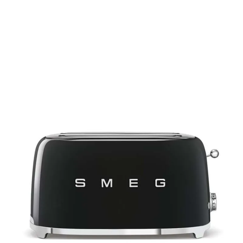 Smeg TSF02BLEU, toustovač / topinkovač, 4 toasty, 6 úrovní opékání, zásuvka na drobky, styl. 50. let, černý (TSF02BLEU)