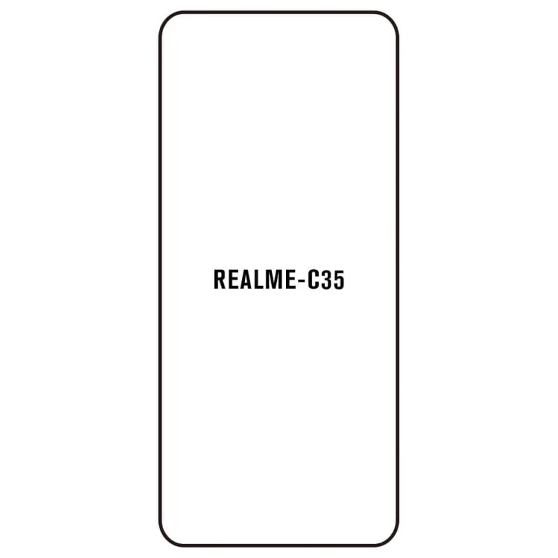 Sunshine Realme C35 Predná Hydrogél ochranná fólia Strih: Predná 2, Typ fólie: Anti-Spy (Privacy)