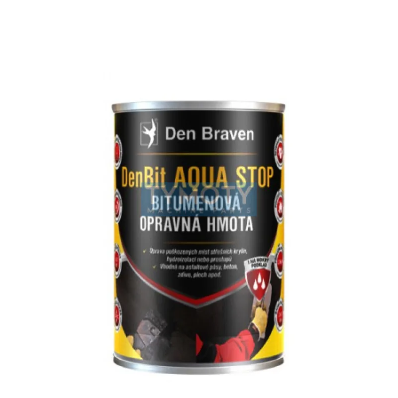 Debbex DenBit AQUA STOP - Bitúmenová opravná hmota - 1 kg plechovka, čierna