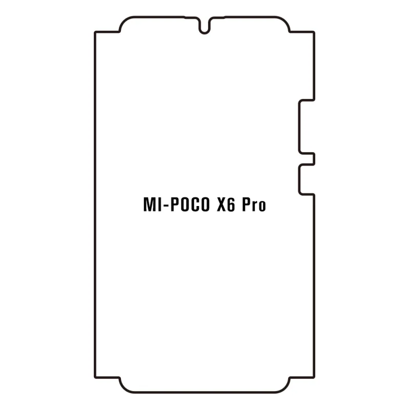Sunshine Xiaomi Poco X6 Pro Predná Hydrogél ochranná fólia Strih: Predná časť a rám, Typ fólie: Anti-Spy (Privacy)