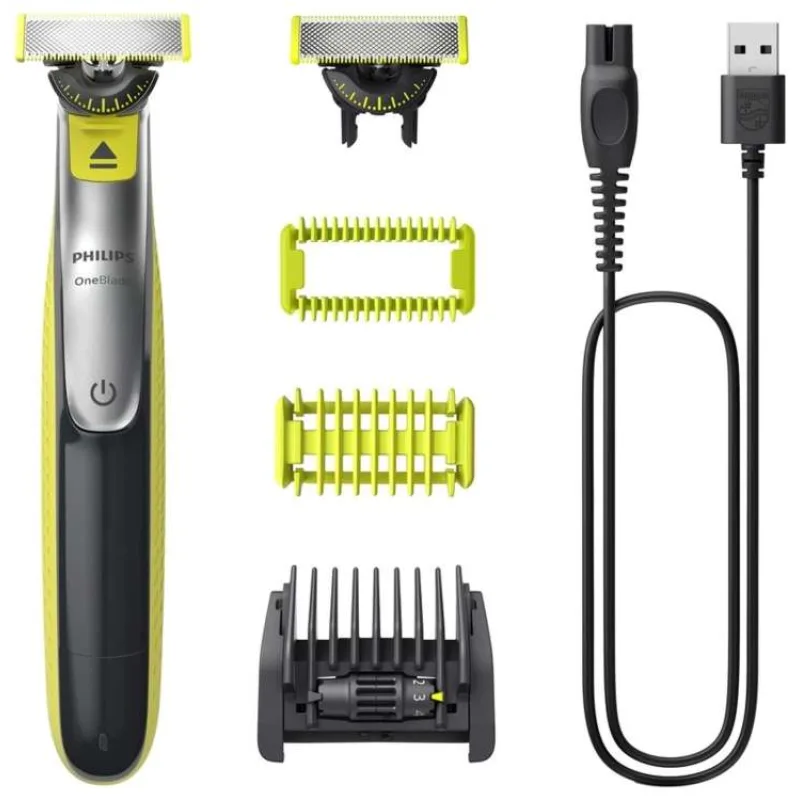 Philips OneBlade 360 QP2834/23 zastřihovač na tvář a tělo, voděodolný, 2 nástavce, akumulátorový provoz (QP2834/23)