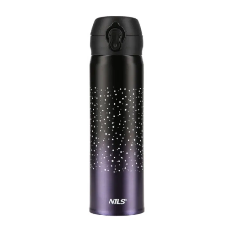 Termoska NILS Camp NCB11 fialová, 500 ml.