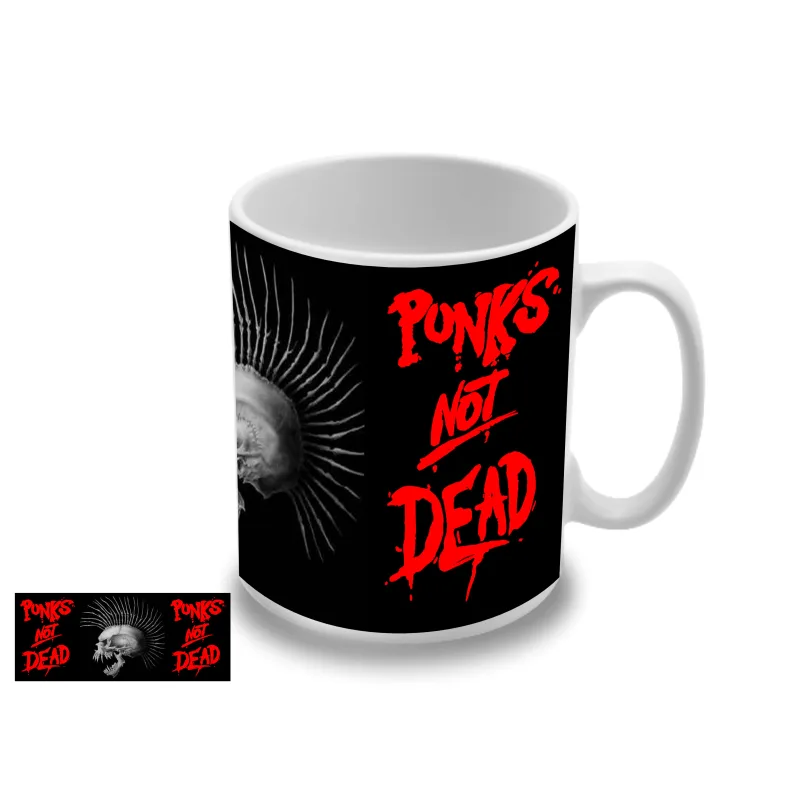 Punks not Dead - Punk Skull (hrnček)