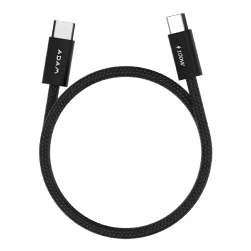 Adam Elements kábel iLinio C100 USB-C to USB-C 100W Magnetic 2pack - Black