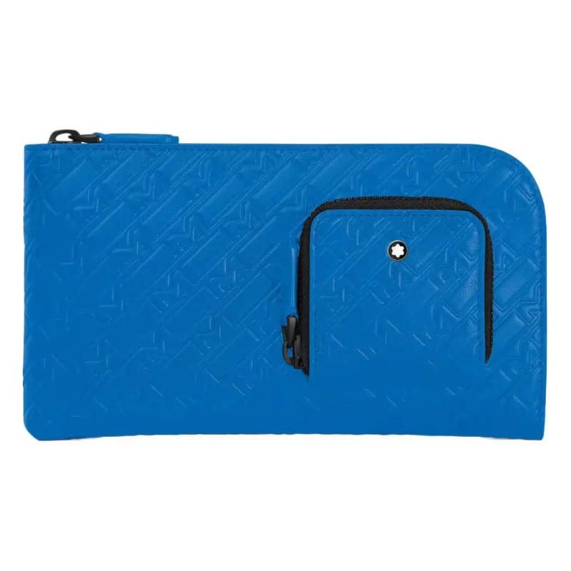 Montblanc M_Gram 4810 Wallet 6 cc With Pocket 130028 Blue - OS