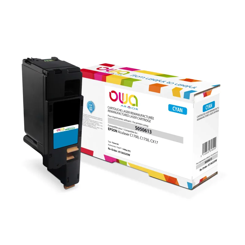 OWA Armor toner kompatibilní s Epson C13S050613, 1400st, modrá/cyan K15632OW