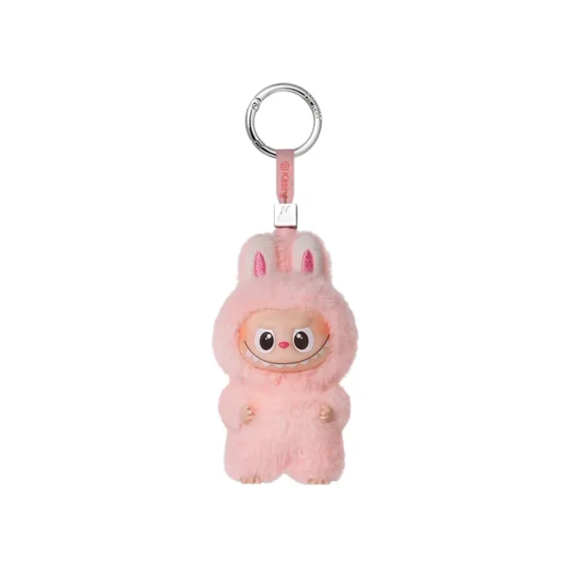 Pop Mart Labubu The Monsters Pin for Love Series "U" Vinyl Plush Pendant Pink - OS