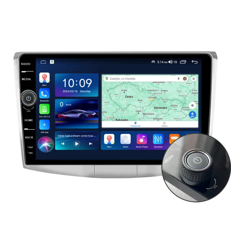 Everest 2DIN autorádio EVE13 Android, Volkswagen Passat B6, B7, CC B345
