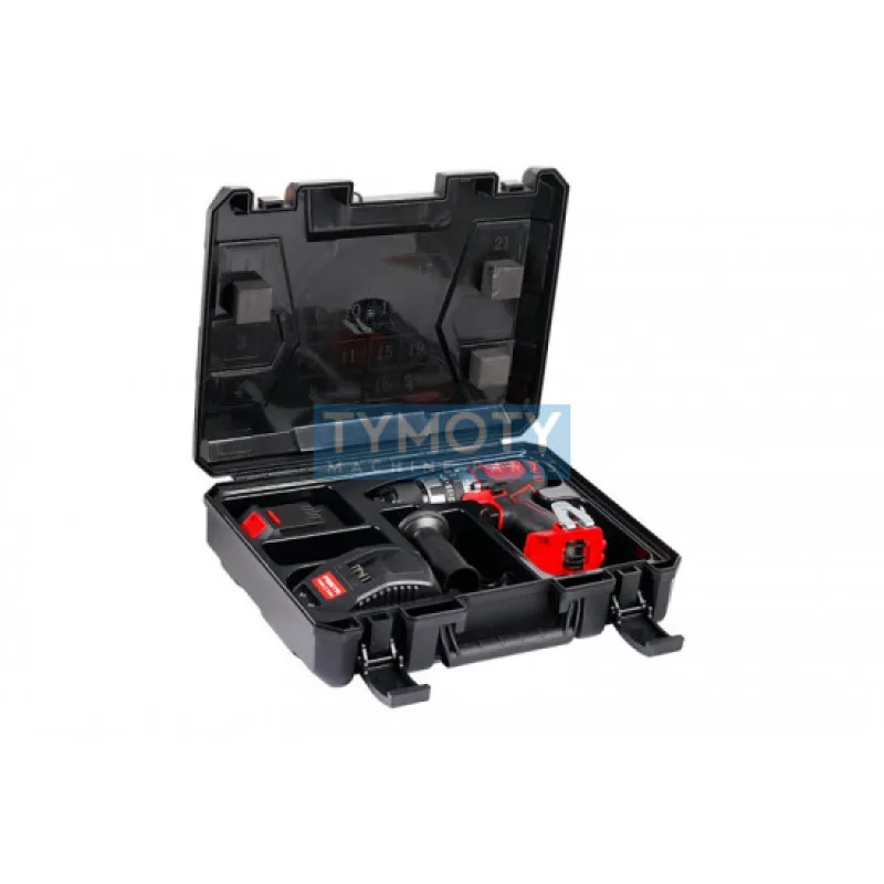 Vŕtačka AKU s príklepom "BRUSHLESS" SHARE20V batéria 2,0Ah, nabíjačka, kufor, FESTA 28001