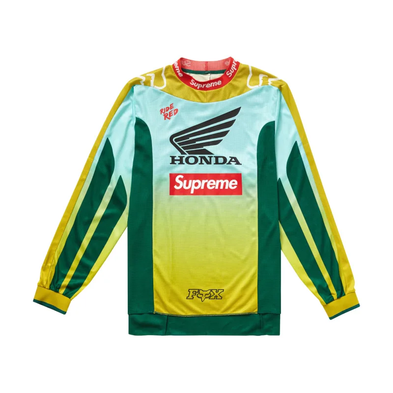 Supreme Honda Fox Racing Moto Jersey Top Moss Green - M