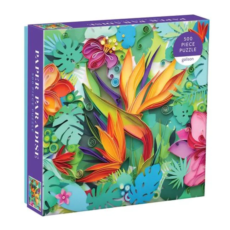 Galison Galison Puzzle Papierový raj 500 dielikov