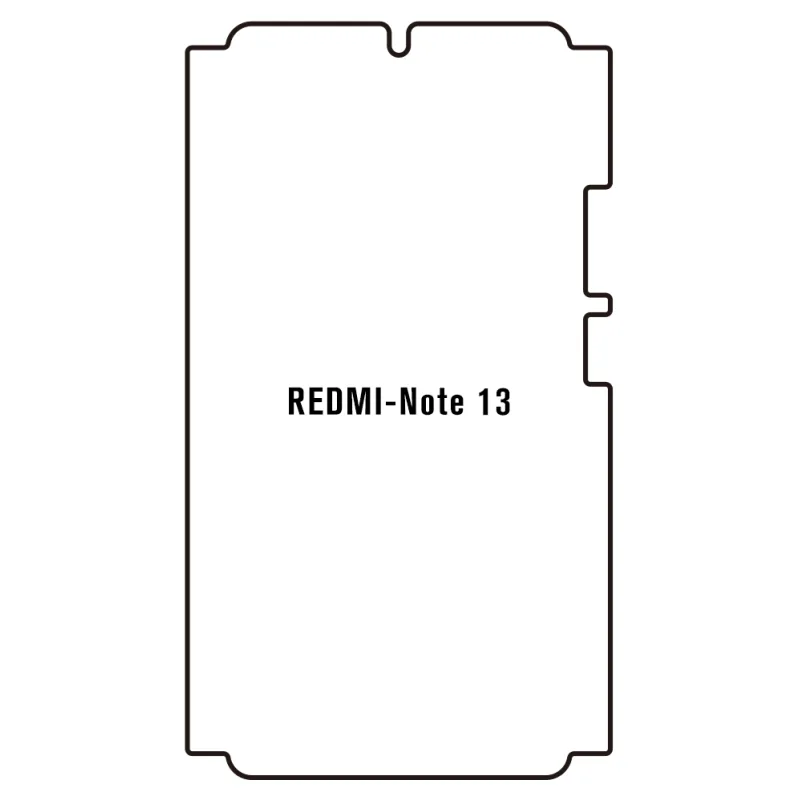 Sunshine Xiaomi Redmi Note 13 5G Predná Hydrogél ochranná fólia Strih: Predná časť a rám, Typ fólie: Anti-Spy (Privacy)