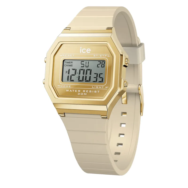 Ice-Watch Dámske hodinky Ice Watch Ice Digit Retro, béžové, 022732