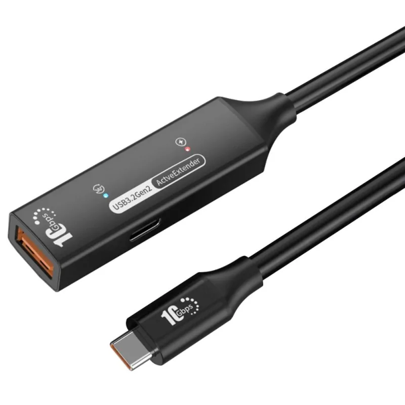 PremiumCord USB-A repeater + kábel USB-C, 10m ku3rep10bl