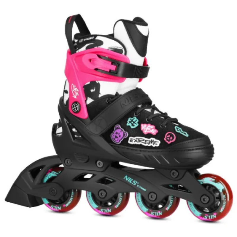 NILS Extreme NA2053A VIBE Kolečkové brusle, růžové, vel. L (40-43)