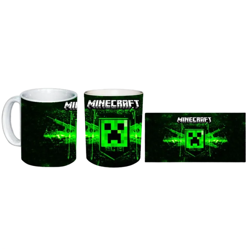 Minecraft - Exploding Creeper Head hrnček