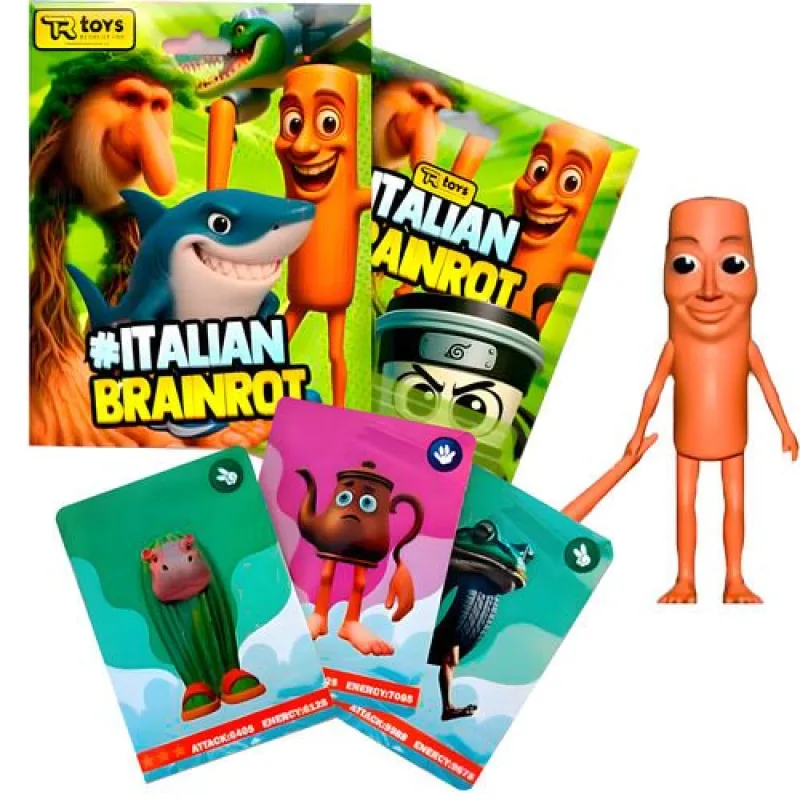 Figúka a 3 karty Skifidol Italian Brainrot Universo Psichedelico