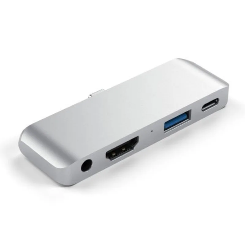Satechi USB-C Mobile Pro Hub pre iPad Pro/Air 10.9" 2020 - Silver ST…