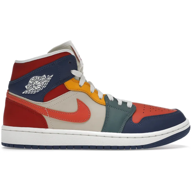 Air Jordan 1 Mid SE Multi Seven Color (2022) (Women's) - 41