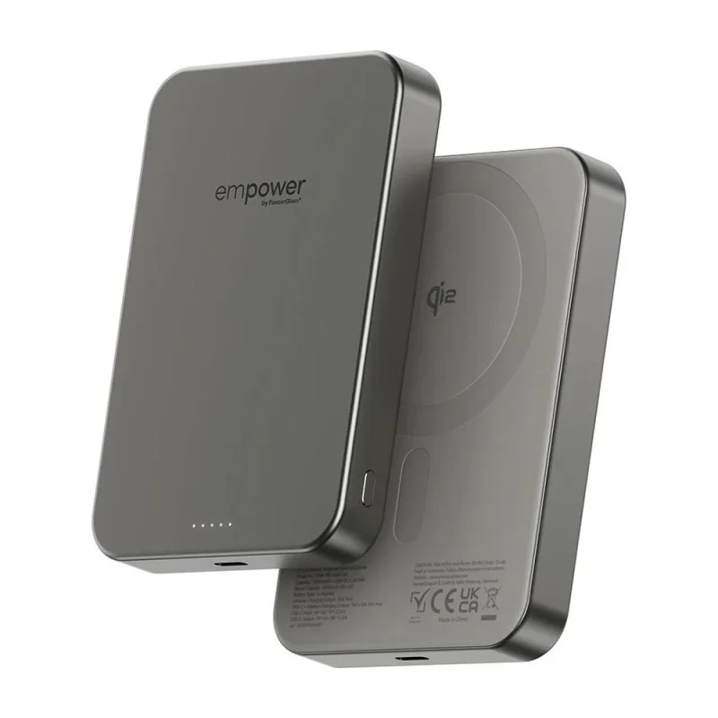 PanzerGlass EMPOWER Wireless Qi2 Powerbank 10.000 mAh - Titanium